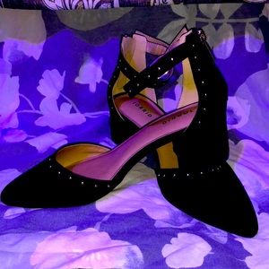 D’ORSAY BLACK HEEL PUMP